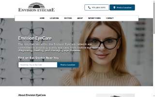 Envision Eyecare website