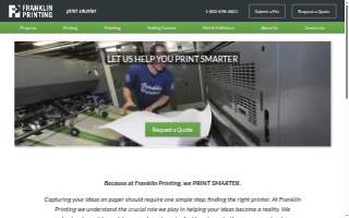 Franklin Printing website