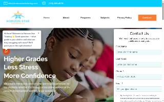 Horizon Star Tutoring Co. website
