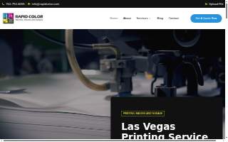 Rapid Color - Printing Service in Las Vegas of Enterprise website