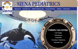 Siena Pediatrics website