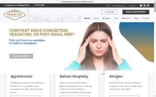 Vegas Breathe Free Sinus & Allergy Centers of Enterprise website