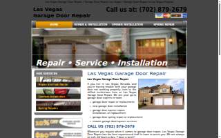 Vegas Garage Door Repair website