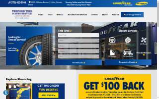 Tedford Tire & Auto Service website