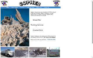 Gopher Construction, Inc. website