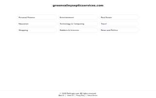 Green Valley Septic Services website