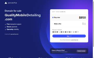 Quality Mobile Detailing website