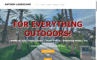 Anthem Landscape & Design website