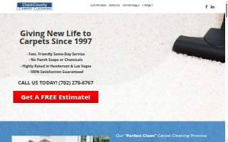 Clark County Carpet Cleaning website