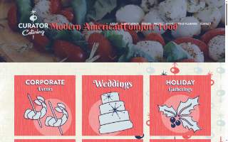 Curator Catering website