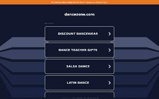 Dance Zone website