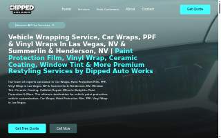 Dipped Auto Works - Car Wraps, PPF, Paint Protection Film, Ceramic Coating, Window Tint & Collision Repair website