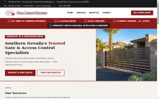 Gate Access Services website