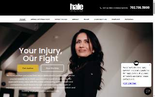 Hale Injury Law website