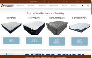 Half Price Mattress website