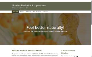 Heather Roderick Acupuncture website