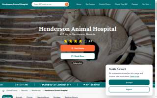 Henderson Animal Hospital website