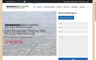 Henderson Pest Control website