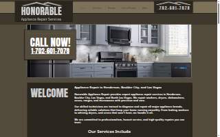 Honorable Appliance Repair of Henderson website