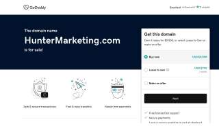 Hunter Marketing website