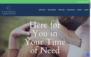 La Paloma Funeral Services of Henderson website