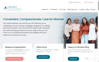 Legacy For Women ObGyn website