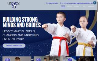 Legacy Martial Arts Henderson website