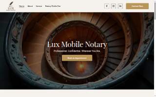 Lux Mobile Notary website