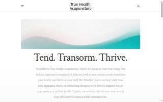 True Health Acupuncture of Henderson website