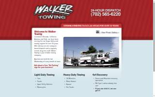 Walker Towing website