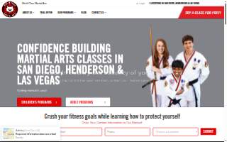World Class Martial Arts of Henderson website