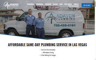 Adaven Plumbing Inc website