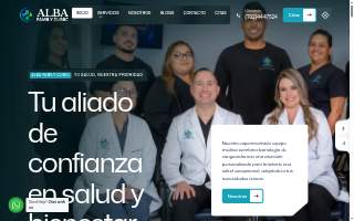 Alba Family Clinic website
