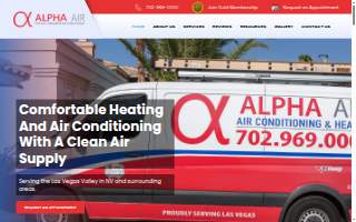 Alpha Air Conditioning Repair & Installation website