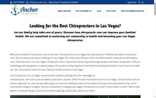Anchor Chiropractic website