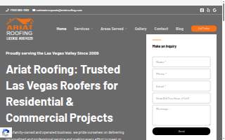 Ariat Roofing, Inc. of Las Vegas website
