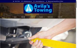 Avila’s Towing website