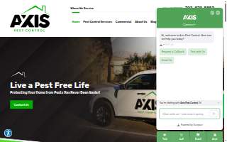 Axis Pest Control of Las Vegas website