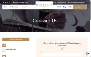 Bankruptcy Attorney Randal R. Leonard website