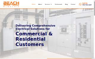 Beach Electric website