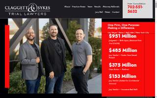 Claggett & Sykes Trial Lawyers website