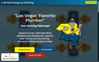 Code Red Emergency Plumbing website