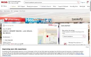 CVS Pharmacy y más of Las Vegas website