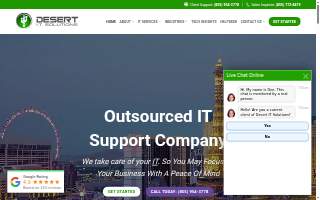 Desert IT Solutions | Las Vegas IT Support Company & Managed IT Services website