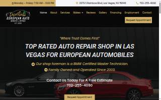Desert Oasis European Auto Service & Repair website