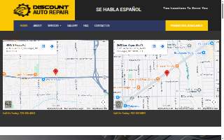 Discount Auto Repair website