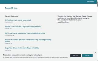 Dropoff website