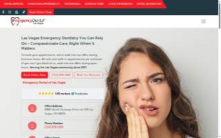 Emergency Dental of Las Vegas website