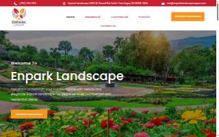 Enpark Landscape Las Vegas website