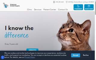 Enterprise Animal Hospital website